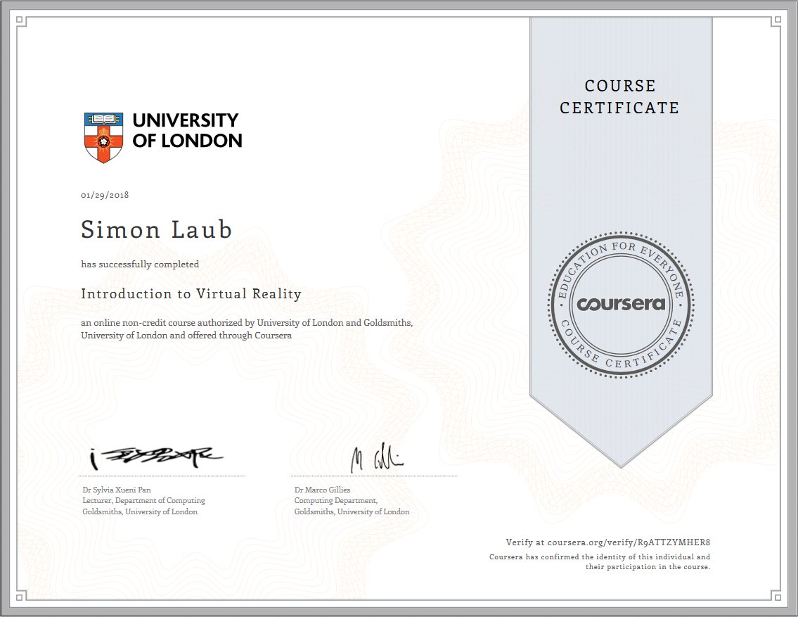 Simon Laub, University of London, Online Certificate