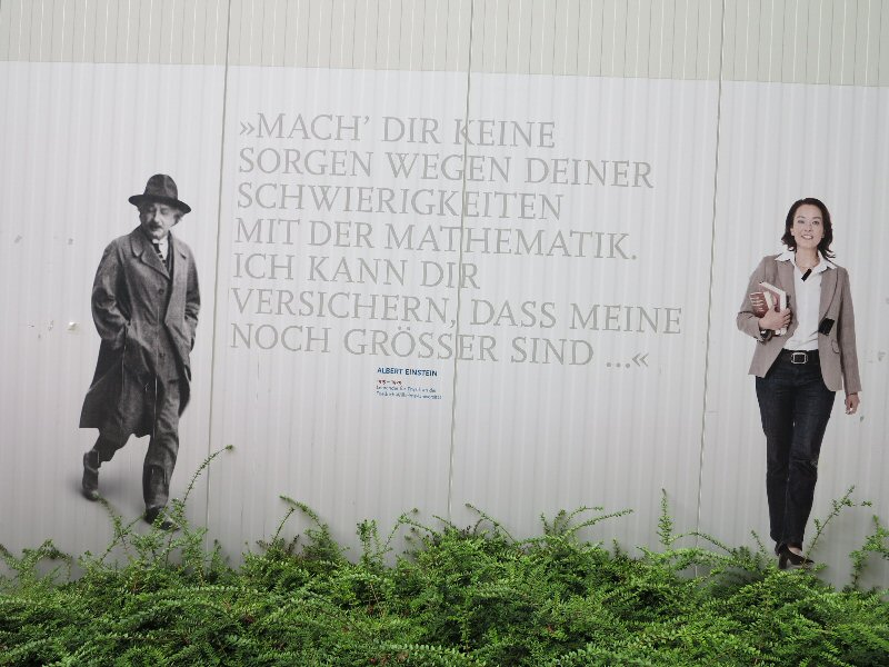 Poster in the Main building courtyard, Humboldt University. Poster in the Main building courtyard, Humboldt University.