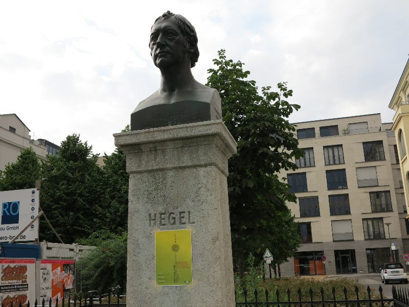 Georg Wilhelm Friedrich Hegel bust, Humboldt University. Berlin.