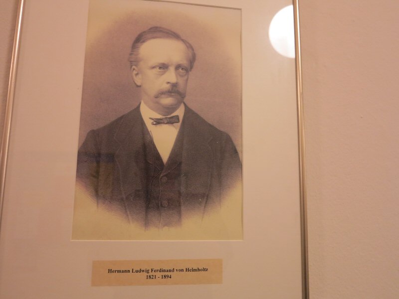 Hermann von Helmholtz. Picture hanging in the hallway. Main building, Humboldt University.