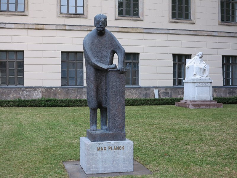 Max Planck statue near the main entrance, Humboldt Universität zu Berlin. Max Planck statue near the main entrance, Humboldt Universität zu Berlin.