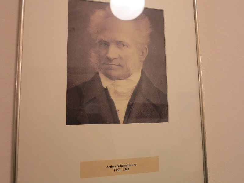 Arthur Schopenhauer. Picture hanging in the hallway. Main building, Humboldt University. Arthur Schopenhauer. Picture hanging in the hallway. Main building, Humboldt University.