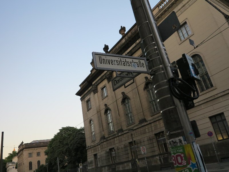 Back entrance. Main building, Humboldt Universität zu Berlin.