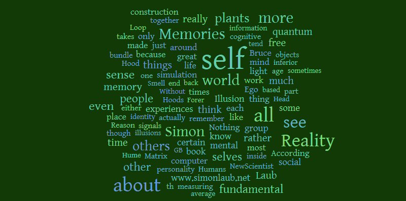 Self, Reality and Reason Self, Reality and Reason