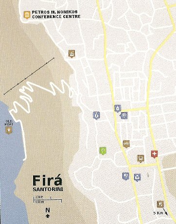 Nomikos conference center. Thera, Santorini, Greece