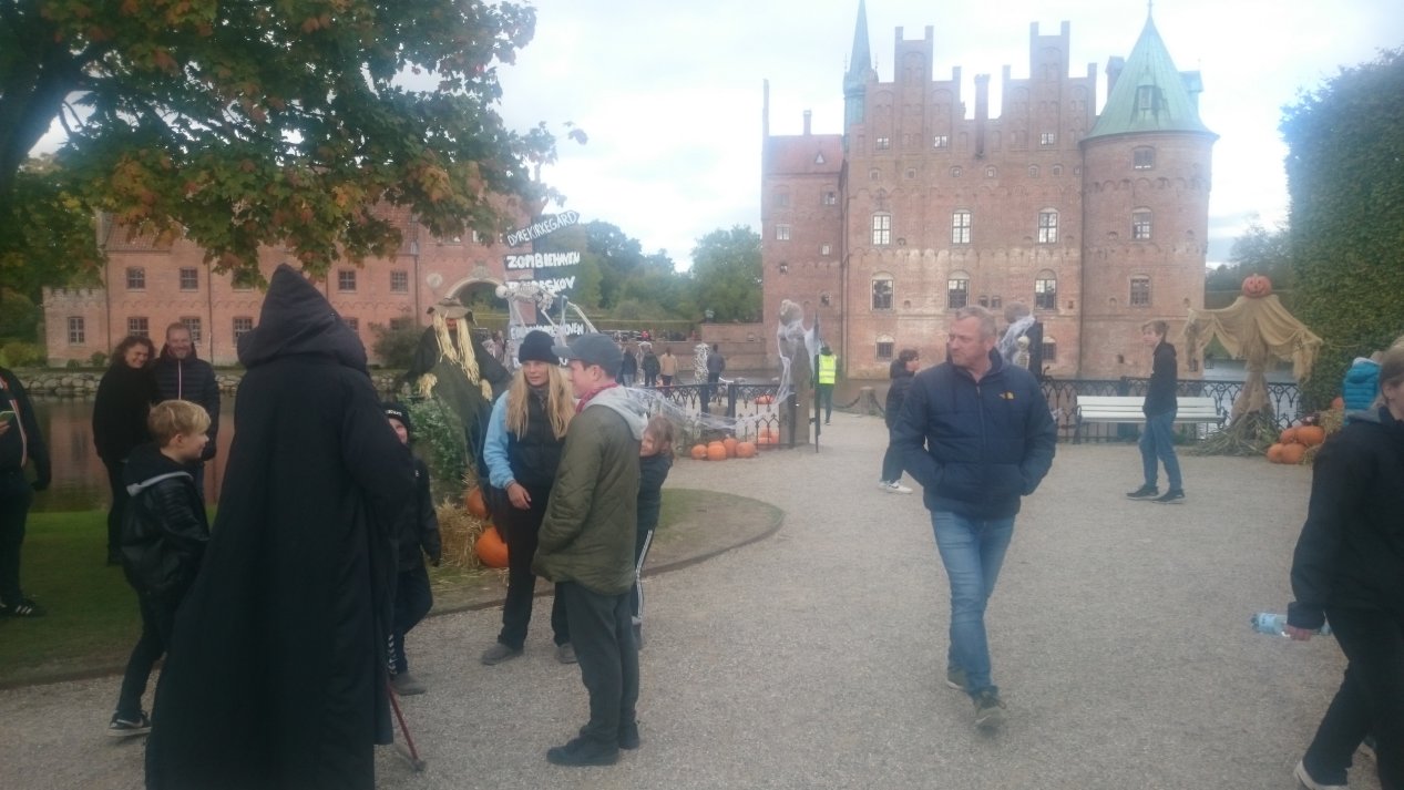 Egeskov Slot. Fyn. Autumn, October 2020.