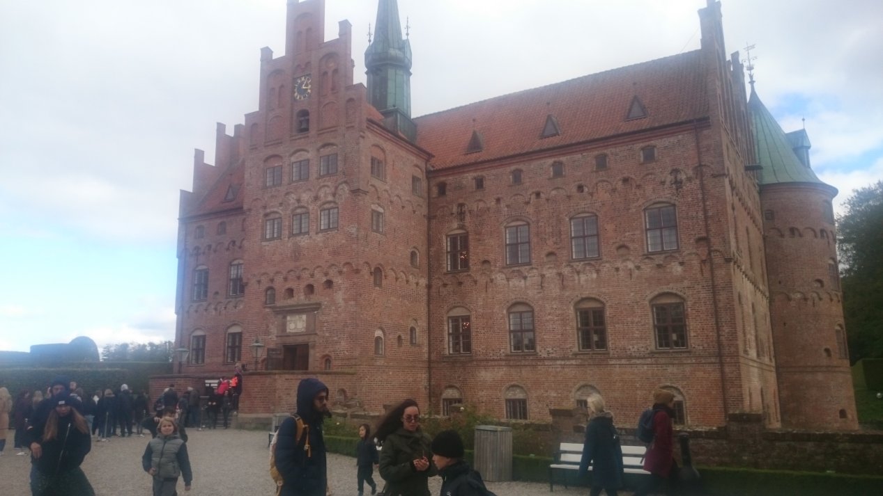 Egeskov Slot. Fyn. Autumn, October 2020.