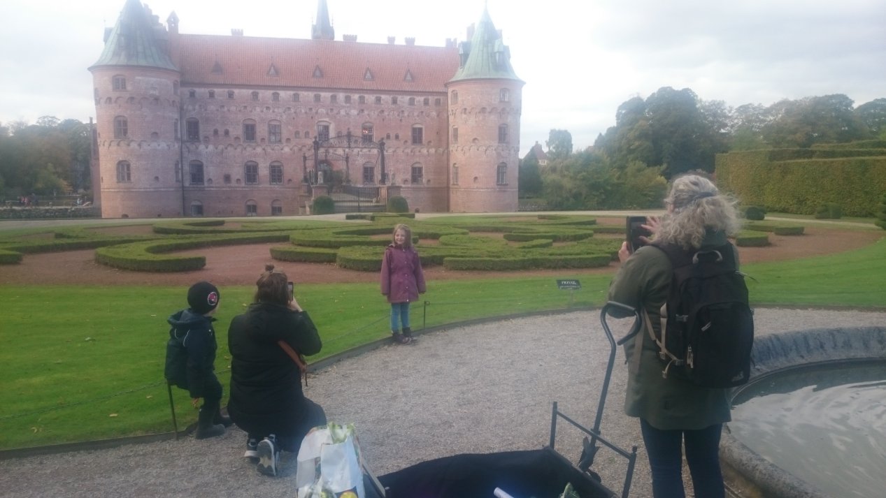 Egeskov Slot. Fyn. Autumn, October 2020.