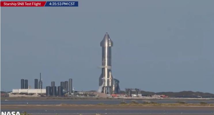 Boca Chica, Texas, launch site. Winter, December 2020