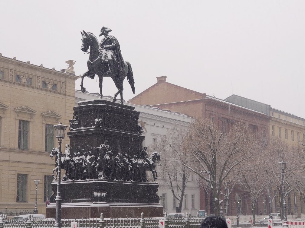 Equestrian statue of Frederick the Great. Berlin