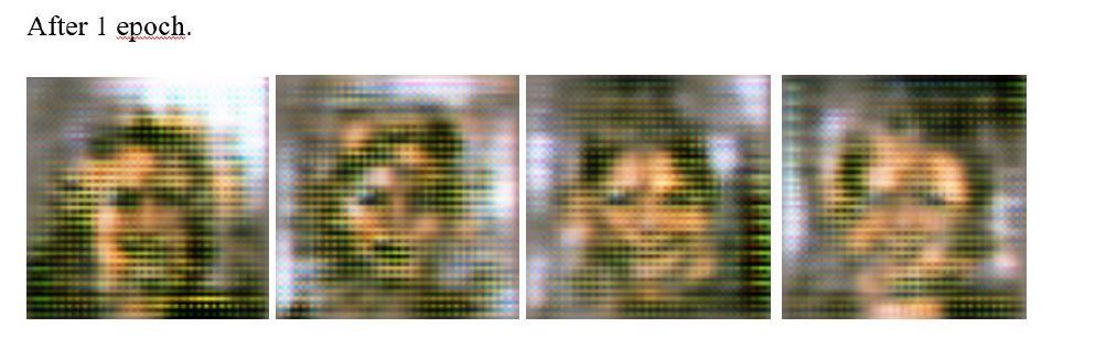 Colab Gan face image code - results Colab Gan face image code - results
