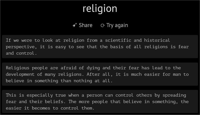 Philosopher AI answer Philosopher AI answer
