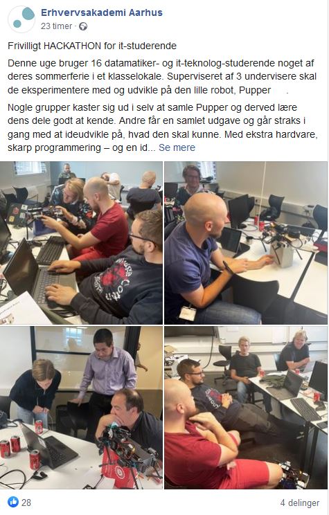 Eaaa Robot Hackathon, 2021. working on the Pupper Stanford Robot