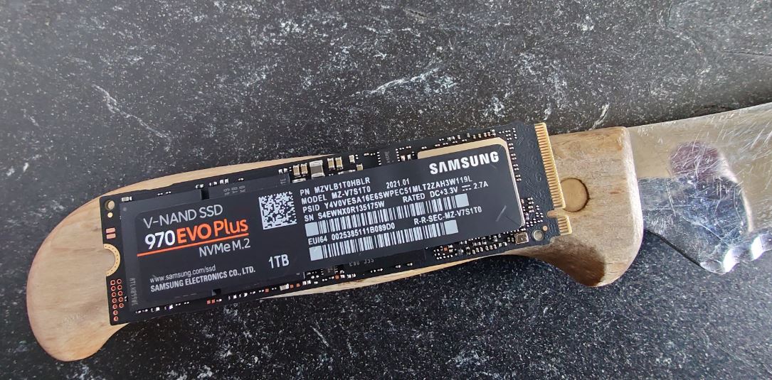 Samsung 1 TB SSD Harddisk, April 2021