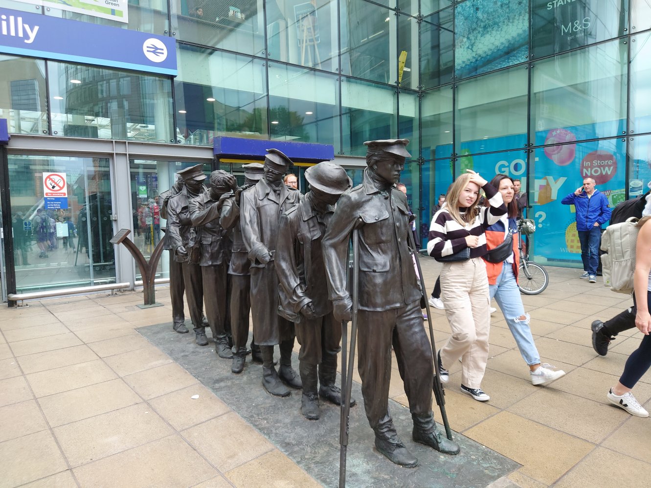Victory over blindness. Manchester, UK. Victory over blindness. Manchester, UK.