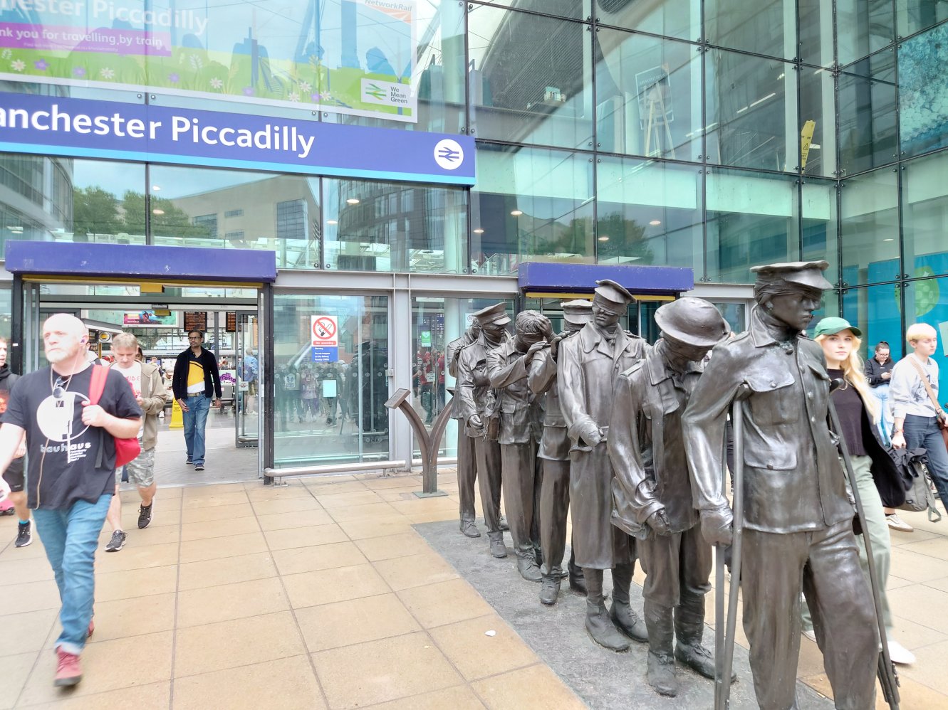 Victory over blindness. Manchester, UK. Victory over blindness. Manchester, UK.