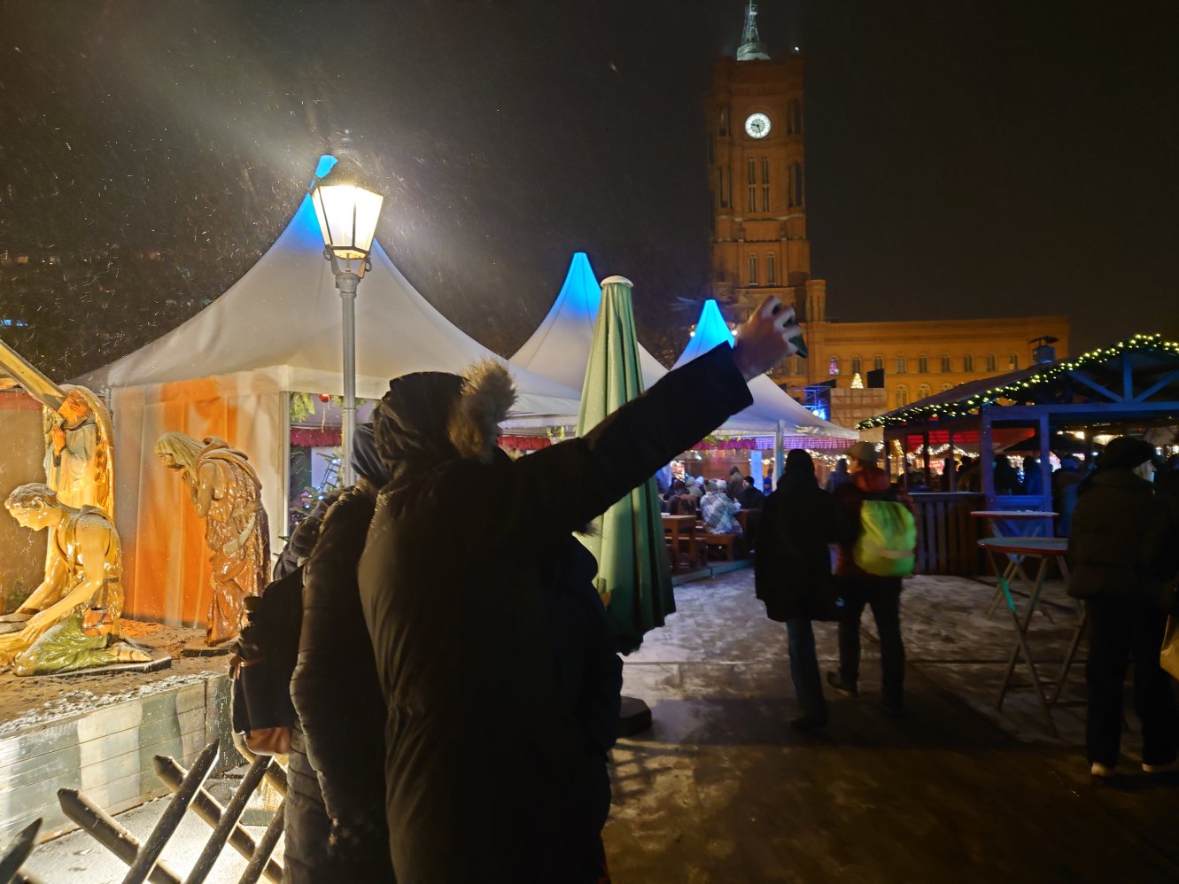 Berlin Alexanderplatz, Christmas market.