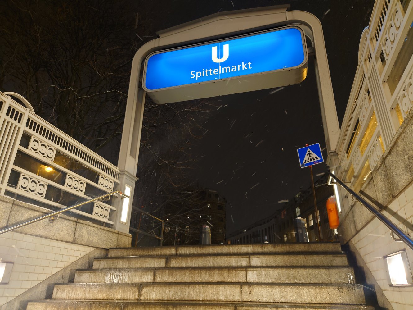 Berlin, U-Bahn. Spittelmarkt is formed from the word hospital.