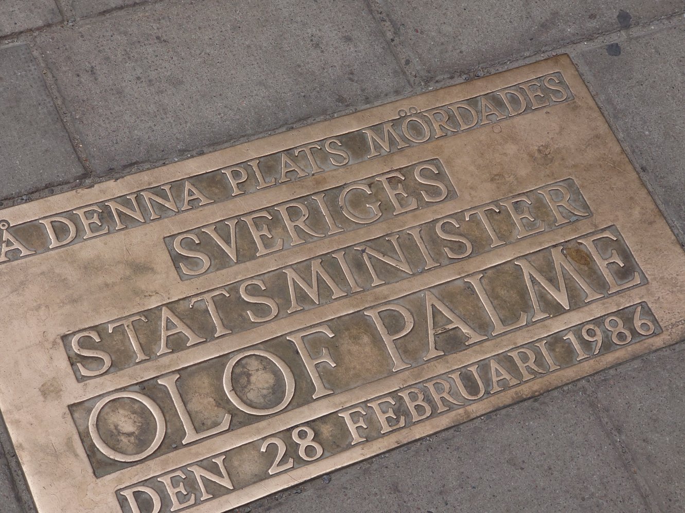 Olof Palme. Stockholm. June 2023.