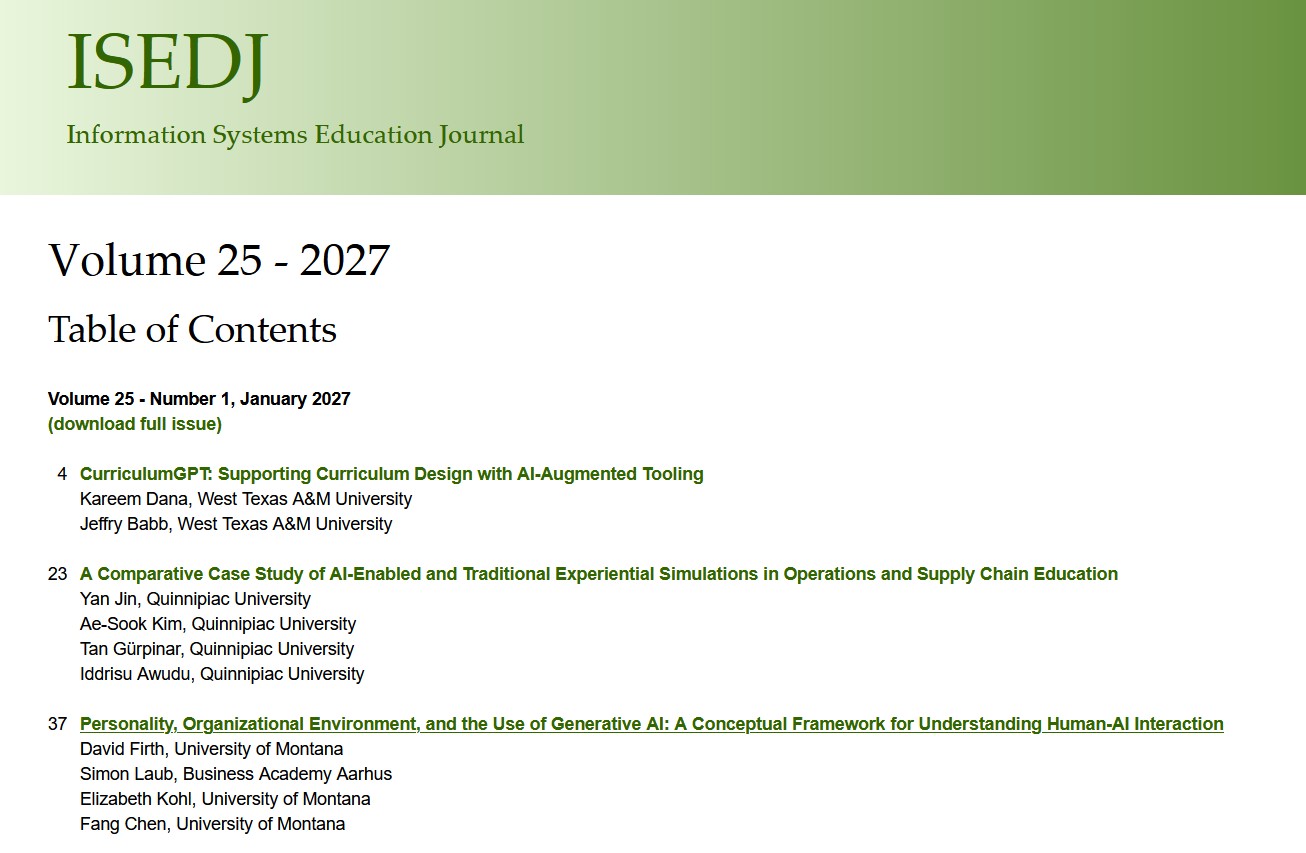 Isedj. Volume 25. Number 1. January 2027. May. 15th, 2026. Isedj. Volume 25. Number 1. January 2027. May. 15th, 2026.