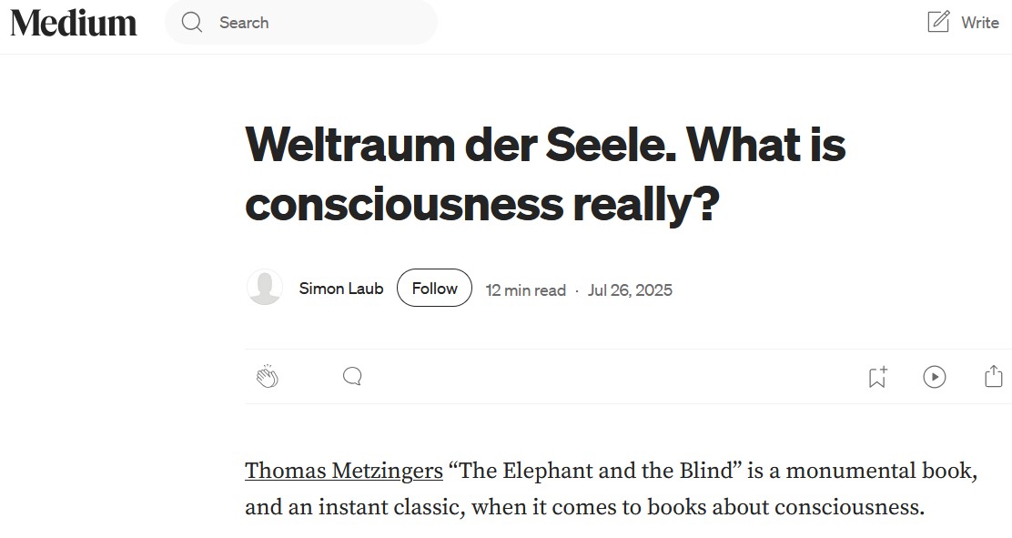 Weltraum Der Seele. 26 July 2025. Weltraum Der Seele. 26 July 2025.