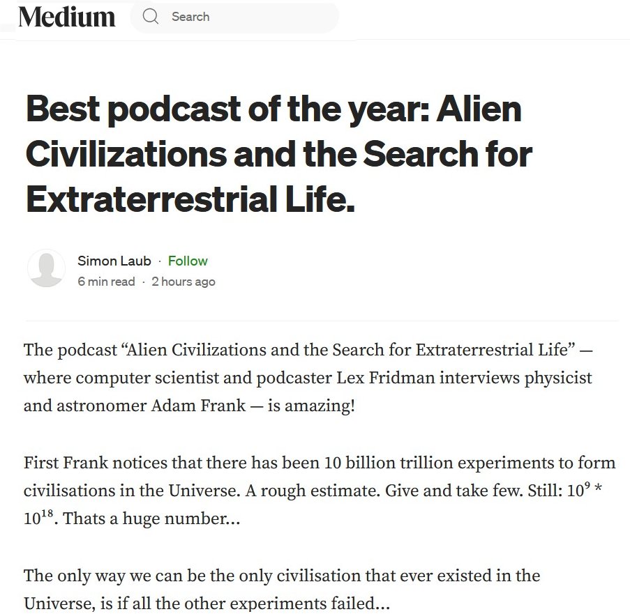Alien Civilizations and the Search for Extraterrestrial Life. On Medium. Alien Civilizations and the Search for Extraterrestrial Life. On Medium.