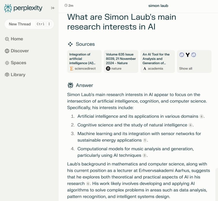 Self prompting on Perplexity. Simon Laub. Self prompting on Perplexity. Simon Laub.