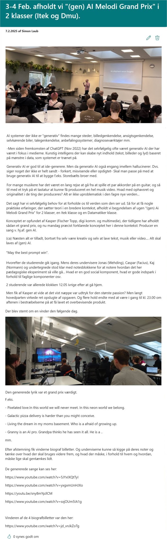 Eaaa Intranet. (gen) Ai Song Contest at Eaaa. 3 Feb 2025. Eaaa Intranet. (gen) Ai Song Contest at Eaaa. 3 Feb 2025.