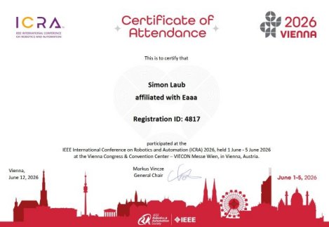 Icra 2026. Certificate. Vienna, Austria. June 2026.