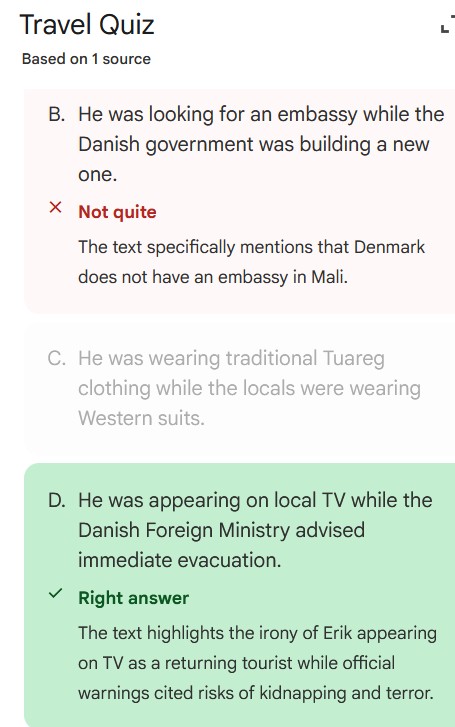 NotebookLM. Quiz, answer. February 2026.